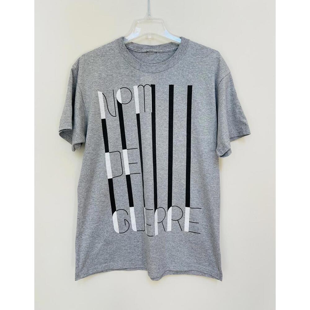 Vintage Nom De Guerre x Opening Ceremony Autographed Graphic Tee Mens L Grey